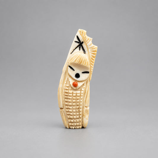 Fossilized Ivory Harvest Maidens by Kateri Quandelacy Sanchez