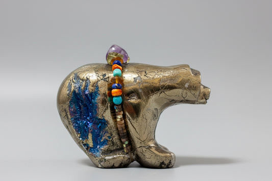 Peacock Ore Bear by Kateri Quandelacy Sanchez