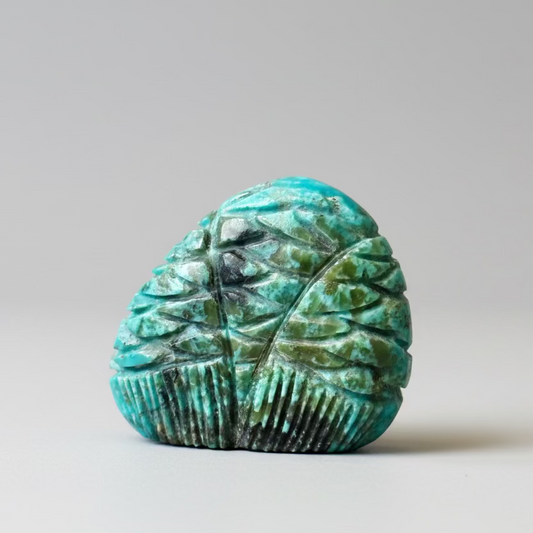 Kingman Turquoise Barn Owl by Kateri Quandelacy Sanchez